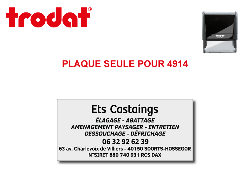 Plaque Printy 4914